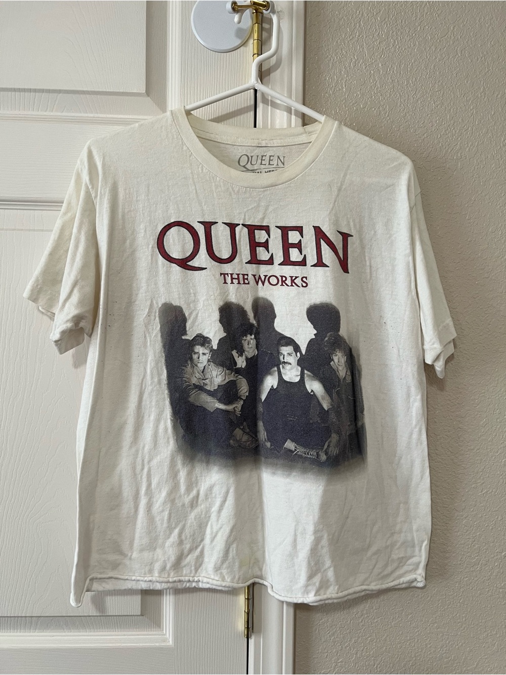 Queen The Works Official Merch Band Graphic T-Shirt Size Large